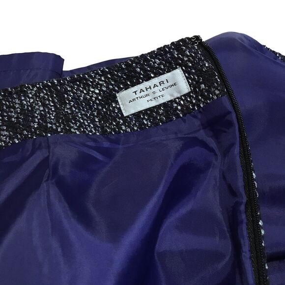 Tahari ASL Tweed Mini Skirt Women 16P - Picture 13 of 14